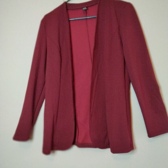 New SHEIN Jacket & coatl shein maroon blazer Size S - Picture 2 of 5